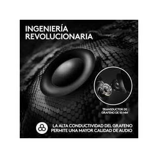 Logitech G PRO X 2 Lightspeed 50mm grafeno