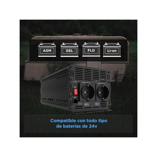 EDECOA 2a generacion inversor 2000w 24v 220v con