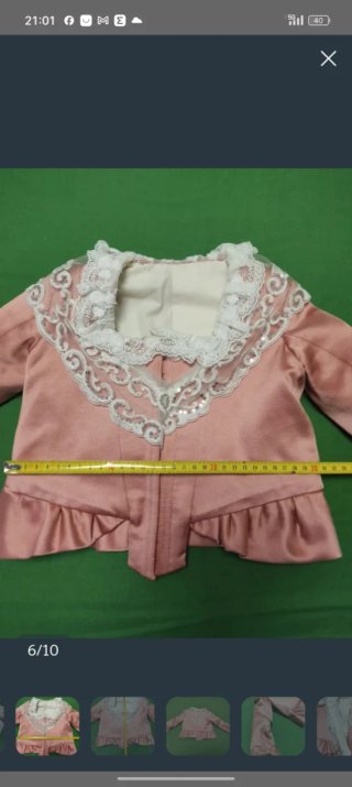 Traje Fallera Niña 2-4 años Rosa y Blanco