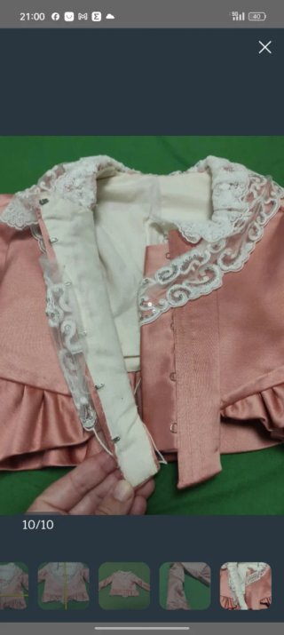 Traje Fallera Niña 2-4 años Rosa y Blanco