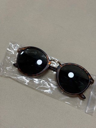 Gafas de sol redondas tortuga
