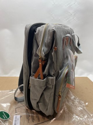 Mochila Pañales Bebé Quino&Co Gris