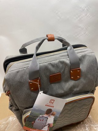 Mochila Pañales Bebé Quino&Co Gris