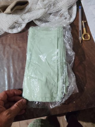Pañuelos tela ejército verde claro