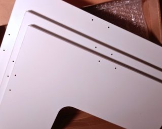 3 Scaffali angolari da parete bianchi
