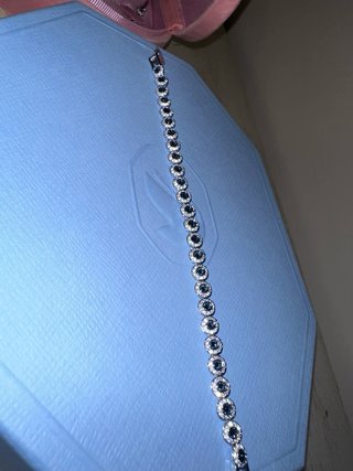 Collar y Pulsera Swarovski Azul y Plata