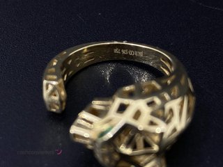 anillo oro 18k con cuarzo