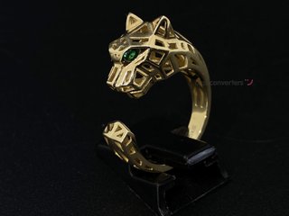 anillo oro 18k con cuarzo