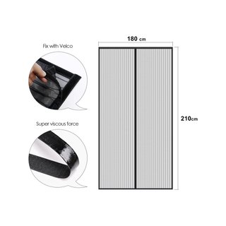 MYCARBON Zanzariera porta magnetica scorrevole