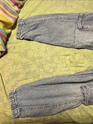 Pantalones vaqueros jogger azules