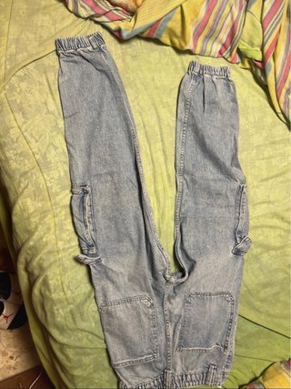 Pantalones vaqueros jogger azules