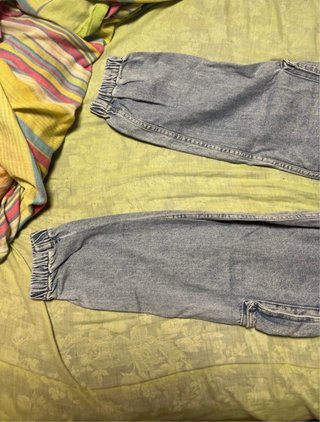 Pantalones vaqueros jogger azules