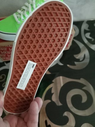 Zapatillas Vans Talla 38 Verde y Blanco