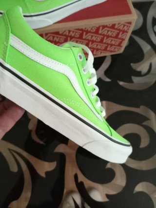Zapatillas Vans Talla 38 Verde y Blanco