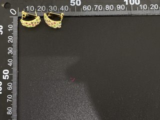 pendientes oro 18k con piedra