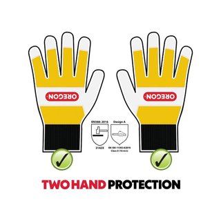 Oregon 295399M guantes seguridad motosierra M