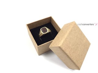 sello oro 14k con piedra