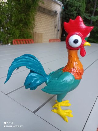 Figura Heihei Gallo Vaiana Impresión 3D