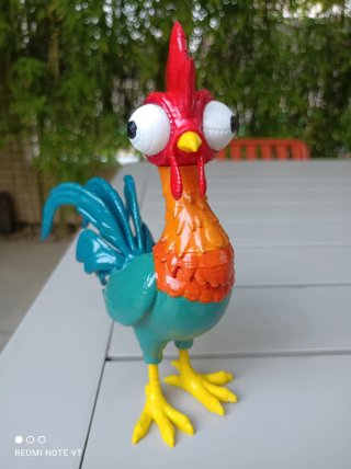 Figura Heihei Gallo Vaiana Impresión 3D