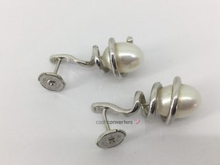 pendientes oro 18k con diamante