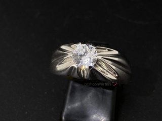 anillo oro 18k con piedra