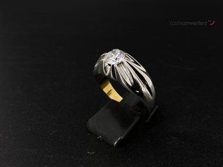 anillo oro 18k con piedra