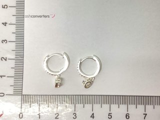 argollas plata 925mm con piedra con circonita