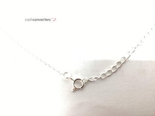 cadena plata 925mm con piedra con circonita 19cm