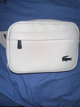 Riñonera Lacoste Blanca y Negra