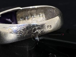 anillo oro 18k con piedra con circonita