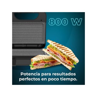 Cecotec sandwichera grill piedra acero inoxidable