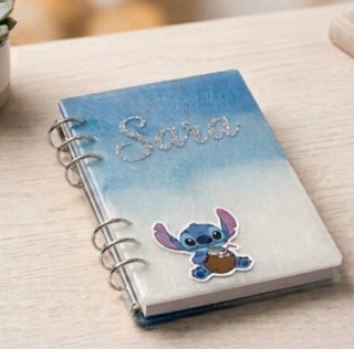 Libreta personalizada Stitch con nombre