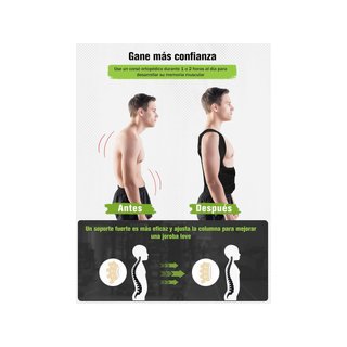Corrector postura espalda ajustable transpirable L