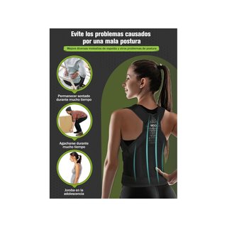 Corrector postura espalda ajustable transpirable L