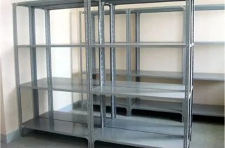 2 Estanterías Metálicas Grises