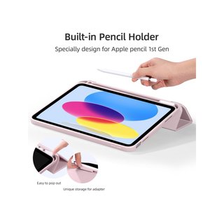 Custodia iPad con supporto per Apple Pencil rosa