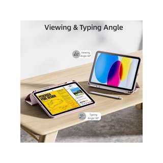 Custodia iPad con supporto per Apple Pencil rosa