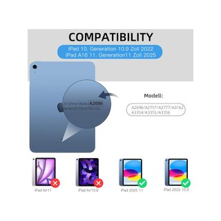 Custodia iPad con supporto per Apple Pencil rosa