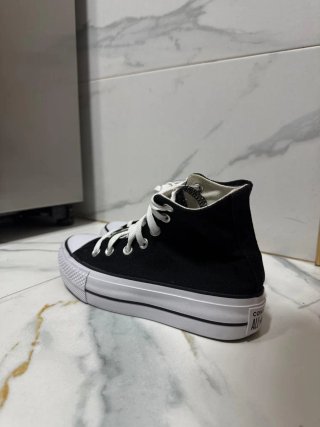 Converse plataforma negras