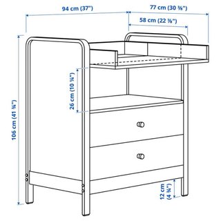 Cómoda cambiador bebé de Ikea