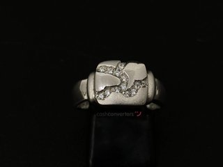 anillo oro 18k con piedra con circonita
