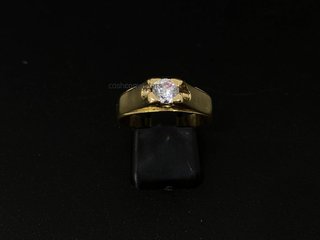 anillo oro 18k con piedra