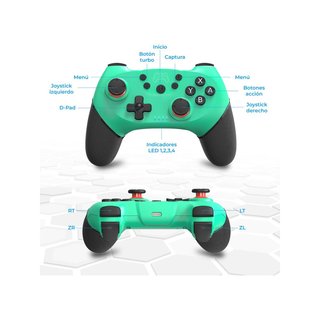 NK Wireless Switch mando turbo vibración azul