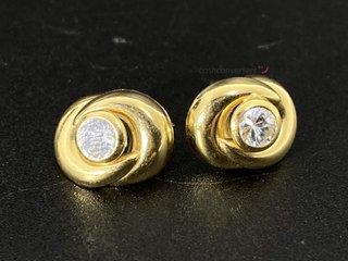 pendientes oro 18k con piedra