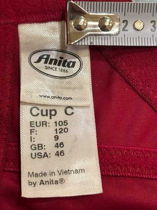 Sujetador Anita Copa C 105 Granate Encaje