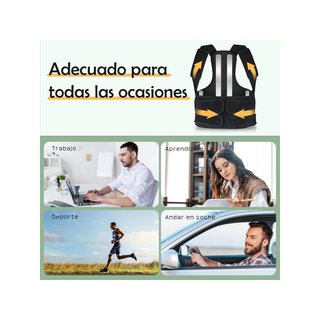 Corrector postura espalda soporte ajustable