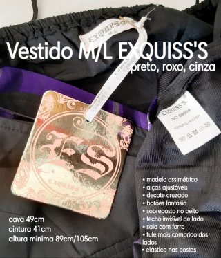 Vestido ESQUISS'S assimétrico M/L