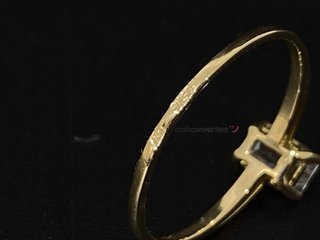 sortija oro 18k con piedra con diamante de laboratorio