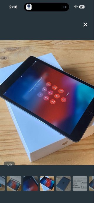 iPad Mini 2 32GB Grigio Siderale Wi-Fi + Cellulare