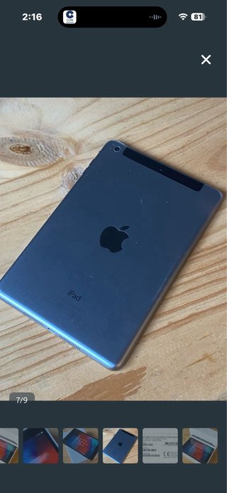 iPad Mini 2 32GB Grigio Siderale Wi-Fi + Cellulare